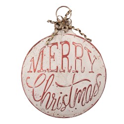 Clayre & Eef Text Sign 40x4x53 cm Beige Metal