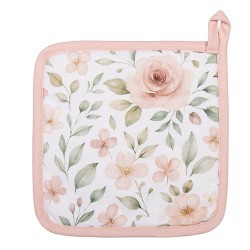 Clayre & Eef Pannenlap 20x20 cm Beige Katoen
