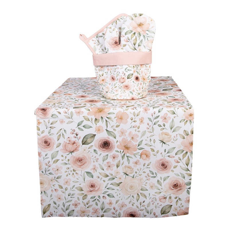 Clayre & Eef Brotkorb Ø 15x16 cm Beige Baumwolle
