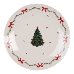 Clayre & Eef Breakfast Plate Ø 20 cm White Porcelain