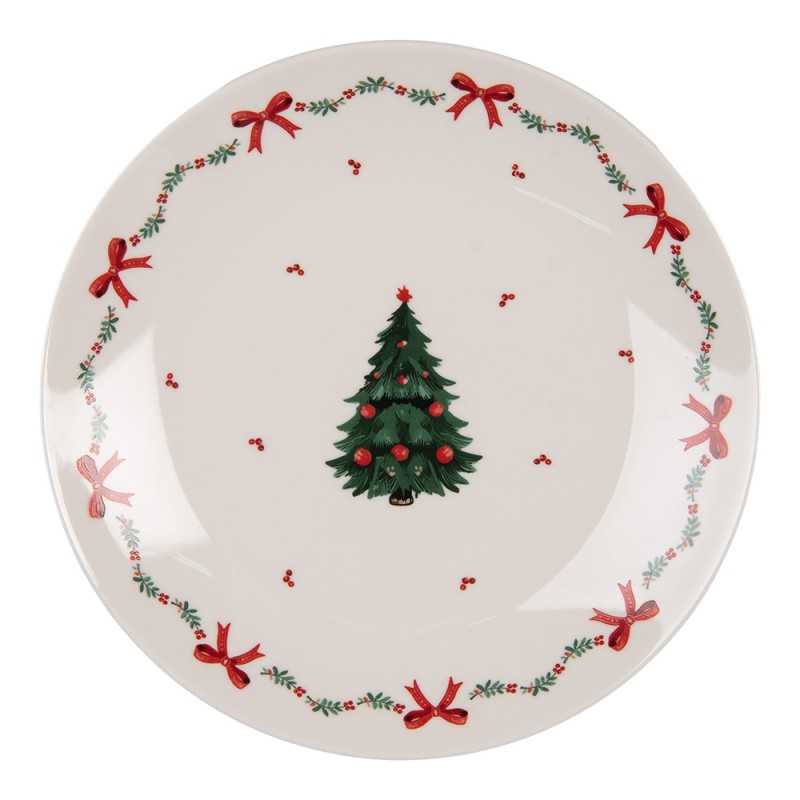 Clayre & Eef Breakfast Plate Ø 20 cm White Porcelain