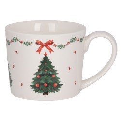 Clayre & Eef Mug 275 ml White Ceramic