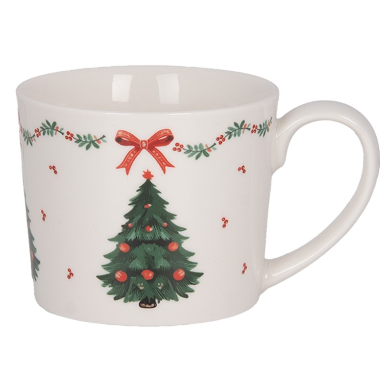 Clayre & Eef Mug 275 ml White Ceramic