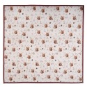 Clayre & Eef Tafelkleed 100x100 cm Beige Katoen