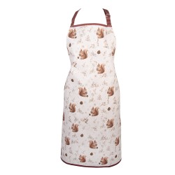 Clayre & Eef Keukenschort 70x85 cm Beige Katoen