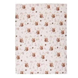 Clayre & Eef Theedoek 50x70 cm Beige Katoen