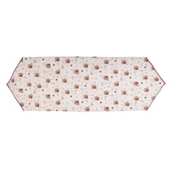 Clayre & Eef Tafelloper 50x160 cm Beige Katoen