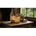 Lumilamp Tiffany Tafellamp Katten 27x18x35 cm Beige Grijs Glas