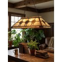 Lumilamp Hanglamp Tiffany 92x47x126 cm Beige Bruin Metaal