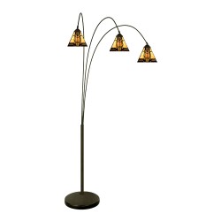 Lumilamp Lampada da terra Tiffany 200 cm Beige Vetro