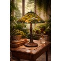 Lumilamp Lampada da tavolo Tiffany Ø 51x75 cm Verde Vetro