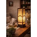 Lumilamp Lampada da tavolo Tiffany 17x17x44 cm Beige Vetro