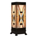 Lumilamp Lampada da tavolo Tiffany 17x17x44 cm Marrone Vetro