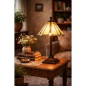 Lumilamp Lampada da tavolo Tiffany Ø 40x67 cm Beige Vetro