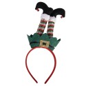 Clayre & Eef Christmas Headband 15x3x31 cm Green Plastic