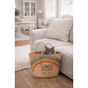 Clayre & Eef Sac de plage 44x27x30 cm Marron Synthétique Chat