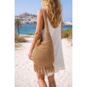 Clayre & Eef Sac de plage 35x35 cm Marron Synthétique