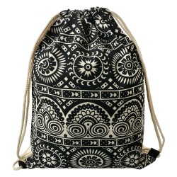 Clayre & Eef Rugzak 34x43 cm Zwart Synthetisch