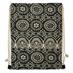Clayre & Eef Rugzak 34x43 cm Zwart Synthetisch