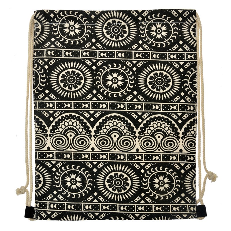 Clayre & Eef Rugzak 34x43 cm Zwart Synthetisch