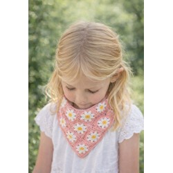 Clayre & Eef Bandana per bambini 80 cm Rosa Cotone Fiori
