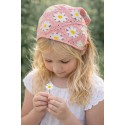 Clayre & Eef Bandana per bambini 80 cm Rosa Cotone Fiori