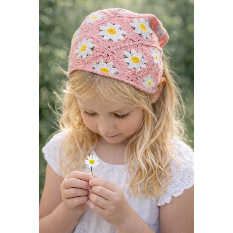 Clayre & Eef Bandana per bambini 80 cm Rosa Cotone Fiori