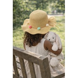 Clayre & Eef Enfant à chapeau Beige Paille en papier