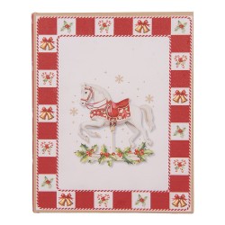 Clayre & Eef Boîte de rangement set de 3 Livres 27x22x7 / 22x17x6 / 17x12x4 cm Blanc Plastique