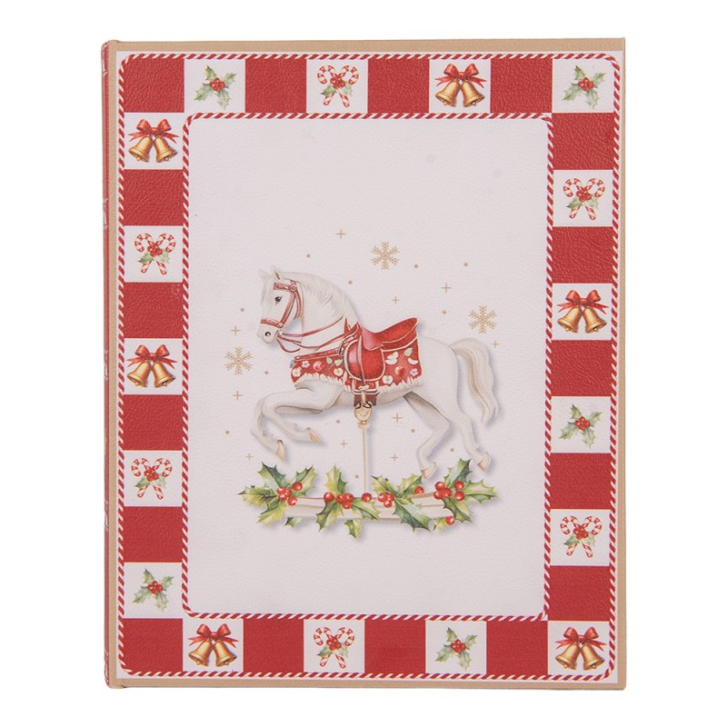 Clayre & Eef Boîte de rangement set de 3 Livres 27x22x7 / 22x17x6 / 17x12x4 cm Blanc Plastique