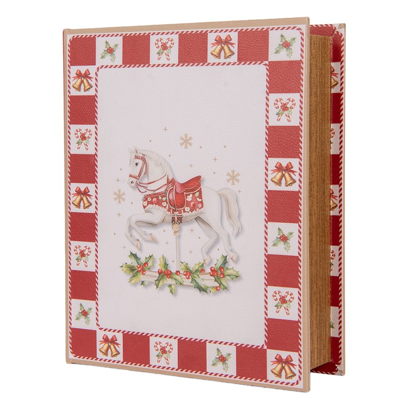 Clayre & Eef Boîte de rangement set de 3 Livres 27x22x7 / 22x17x6 / 17x12x4 cm Blanc Plastique