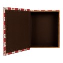 Clayre & Eef Boîte de rangement set de 3 Livres 27x22x7 / 22x17x6 / 17x12x4 cm Blanc Plastique