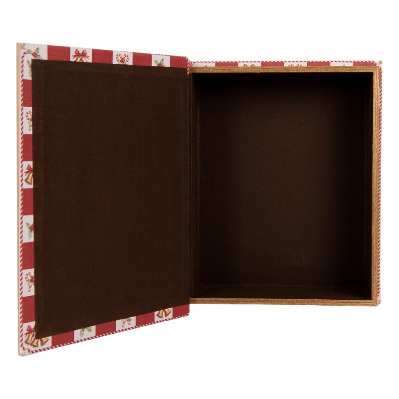 Clayre & Eef Boîte de rangement set de 3 Livres 27x22x7 / 22x17x6 / 17x12x4 cm Blanc Plastique