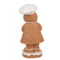 Clayre & Eef Christmas Decoration Figurine Gingerbread man 7x6x15 cm Brown Plastic