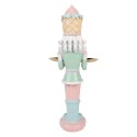 Clayre & Eef Décoration de Noël Image Casse-noisette 18x16x41 cm Rose Plastique
