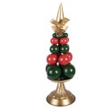 Clayre & Eef Christmas Decoration Figurine Ø 20x56 cm Green Metal