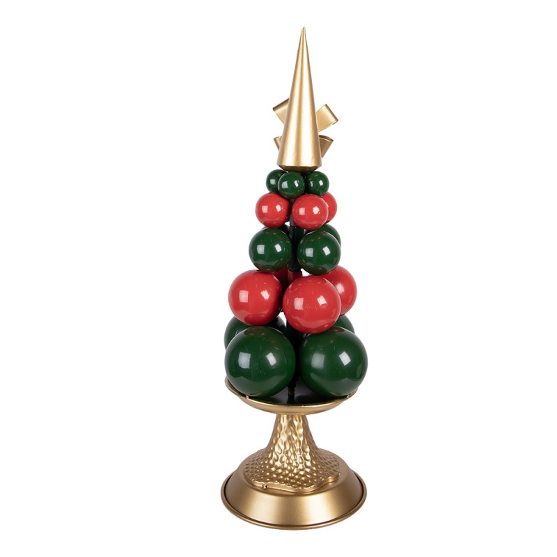 Clayre & Eef Christmas Decoration Figurine Ø 20x56 cm Green Metal