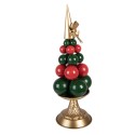 Clayre & Eef Christmas Decoration Figurine Ø 20x56 cm Green Metal