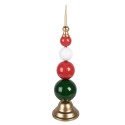 Clayre & Eef Christmas Decoration Figurine Ø 12x48 cm Green Metal
