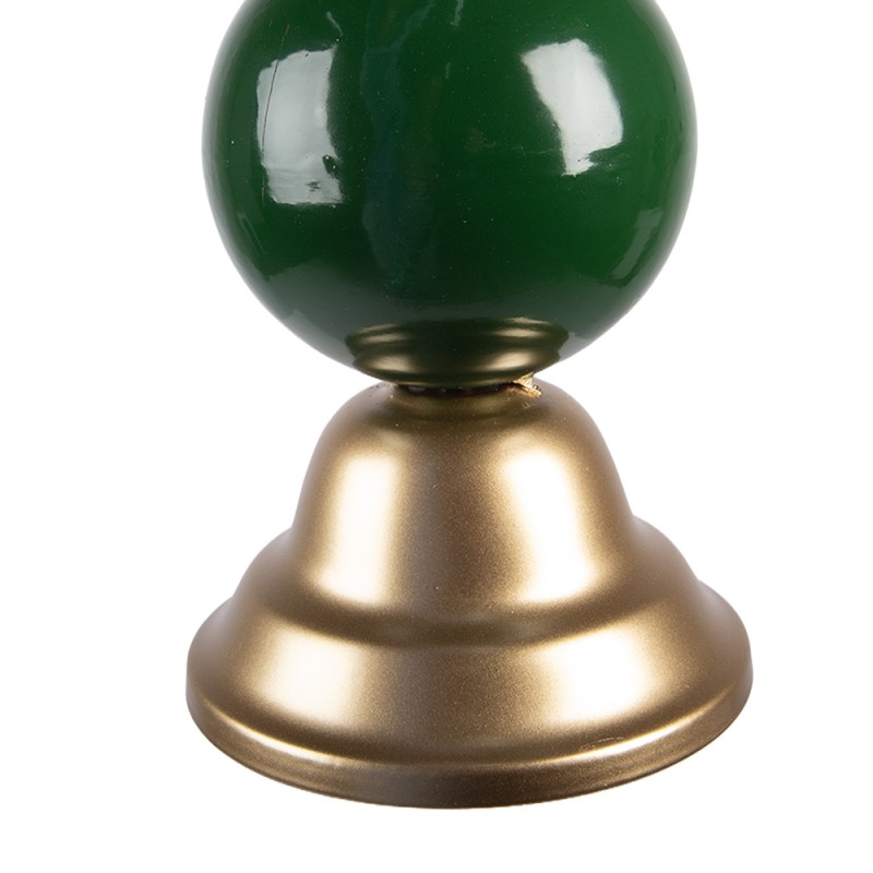 Clayre & Eef Christmas Decoration Figurine Ø 12x48 cm Green Metal