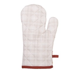 Clayre & Eef Ovenwant 18x30 cm Beige Katoen