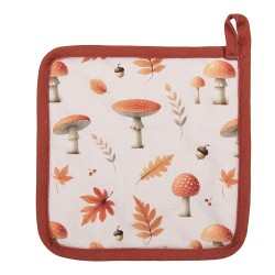 Clayre & Eef Pannenlap 20x20 cm Beige Katoen
