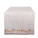 Clayre & Eef Tafelloper 50x140 cm Beige Katoen