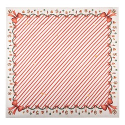 Clayre & Eef Tafelkleed 100x100 cm Beige Katoen