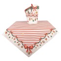 Clayre & Eef Tafelkleed 100x100 cm Beige Katoen