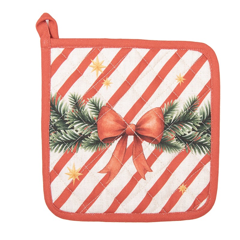 Clayre & Eef Pannenlap 20x20 cm Beige Katoen