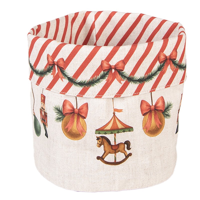 Clayre & Eef Broodmand Ø 15x16 cm Beige Katoen