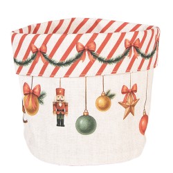 Clayre & Eef Broodmand Ø 15x16 cm Beige Katoen