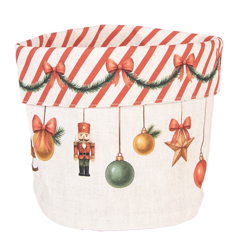 Clayre & Eef Broodmand Ø 15x16 cm Beige Katoen
