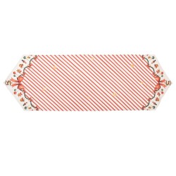 Clayre & Eef Tafelloper 50x160 cm Beige Katoen